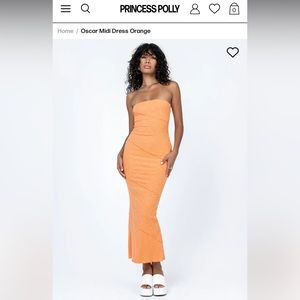Princess Polly - Oscar Midi Dress - Orange